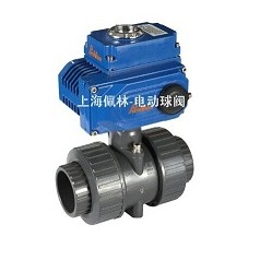 PVC電動雙由令活接球閥，Q961F雙由令電動球閥