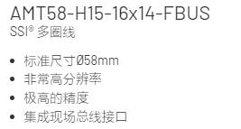 DATASENSING 對編碼器AMT58系列