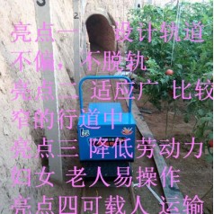 大棚蔬菜軌道車(chē) 智能運(yùn)輸小車(chē)