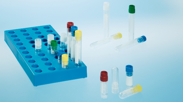 1ml普通凍存管 123279 凍存管 1ml，內(nèi)旋，星形站立角，藍(lán)，有書寫區(qū)